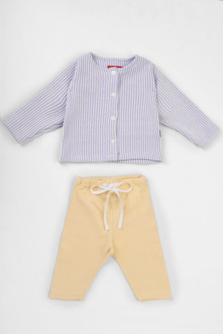 Round Strip Long Sleeve Set