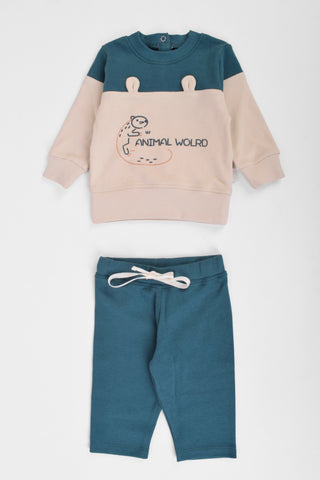 Round Printed Pajamas Set