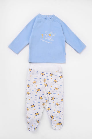 Round Printed Pajamas Set