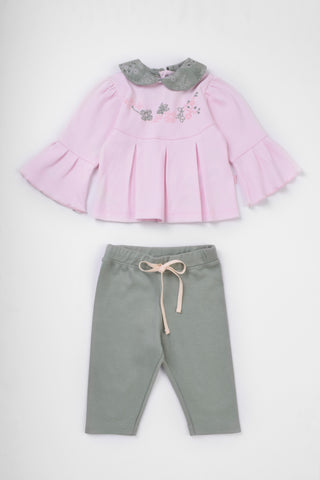 Round Printed Pajamas Set