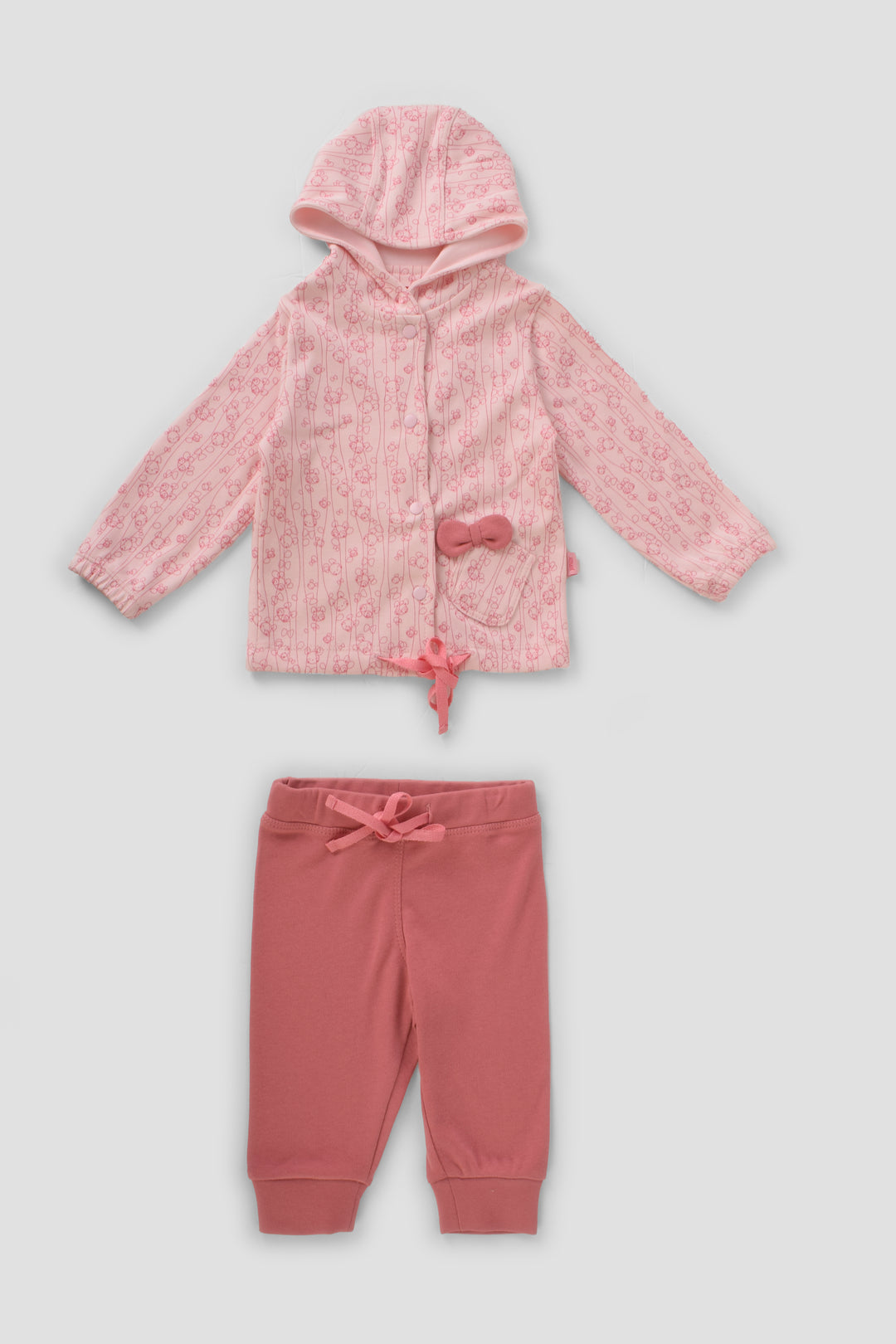 Hooded Printed Pajama Set