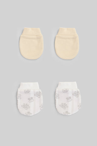 Printed Baby Mittens P/2
