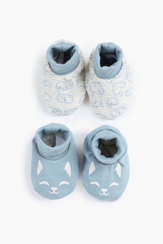 Printed Slippers Pack Of 2 3-2741-25