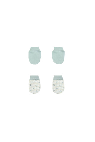 Printed Baby Mittens P/2