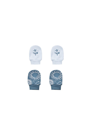 Printed Baby Mittens P/2