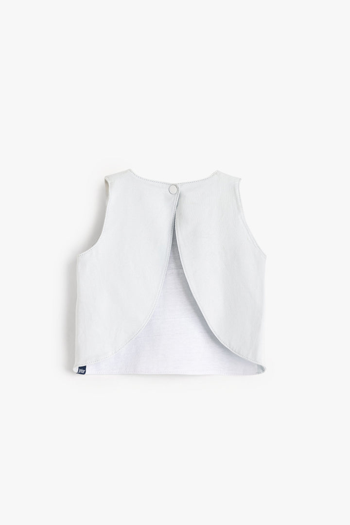 Baby Boys Sleeveless Shirt Bib