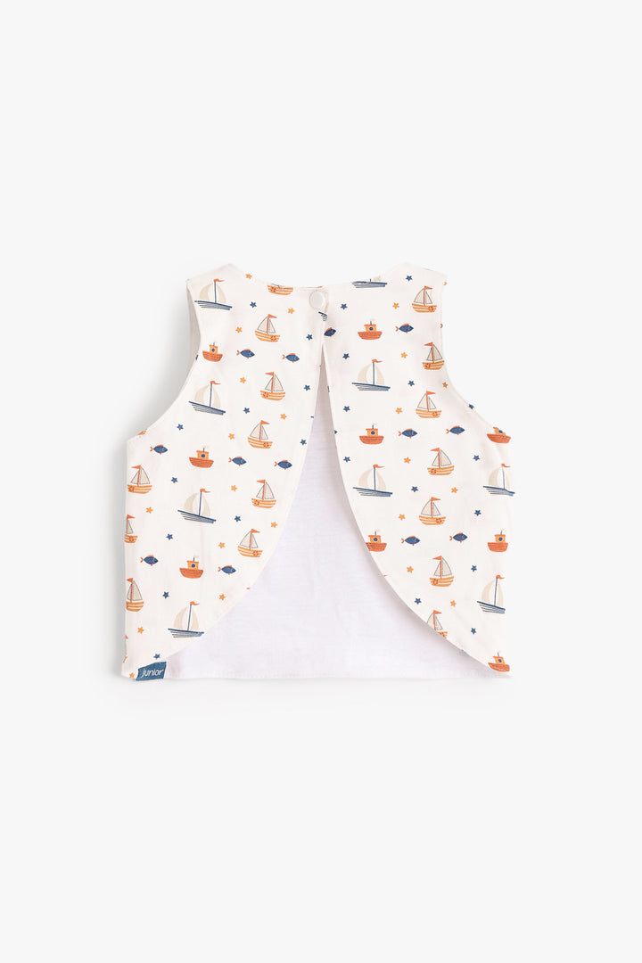 Baby Boys Sleeveless Shirt Bib