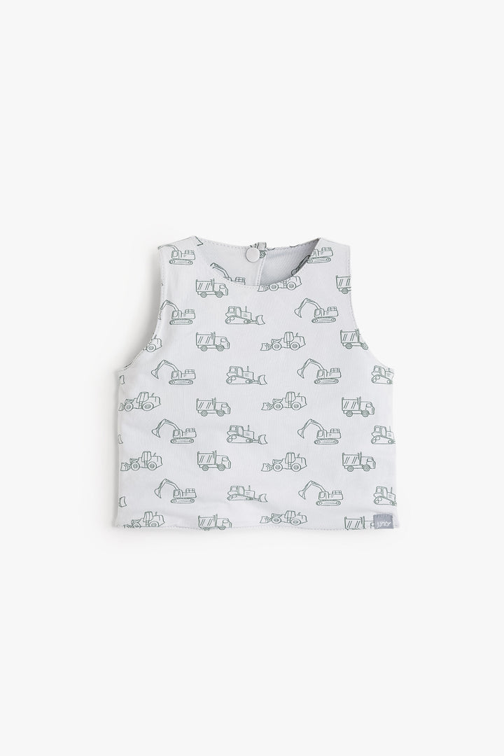 Baby Boys Sleeveless Shirt Bib