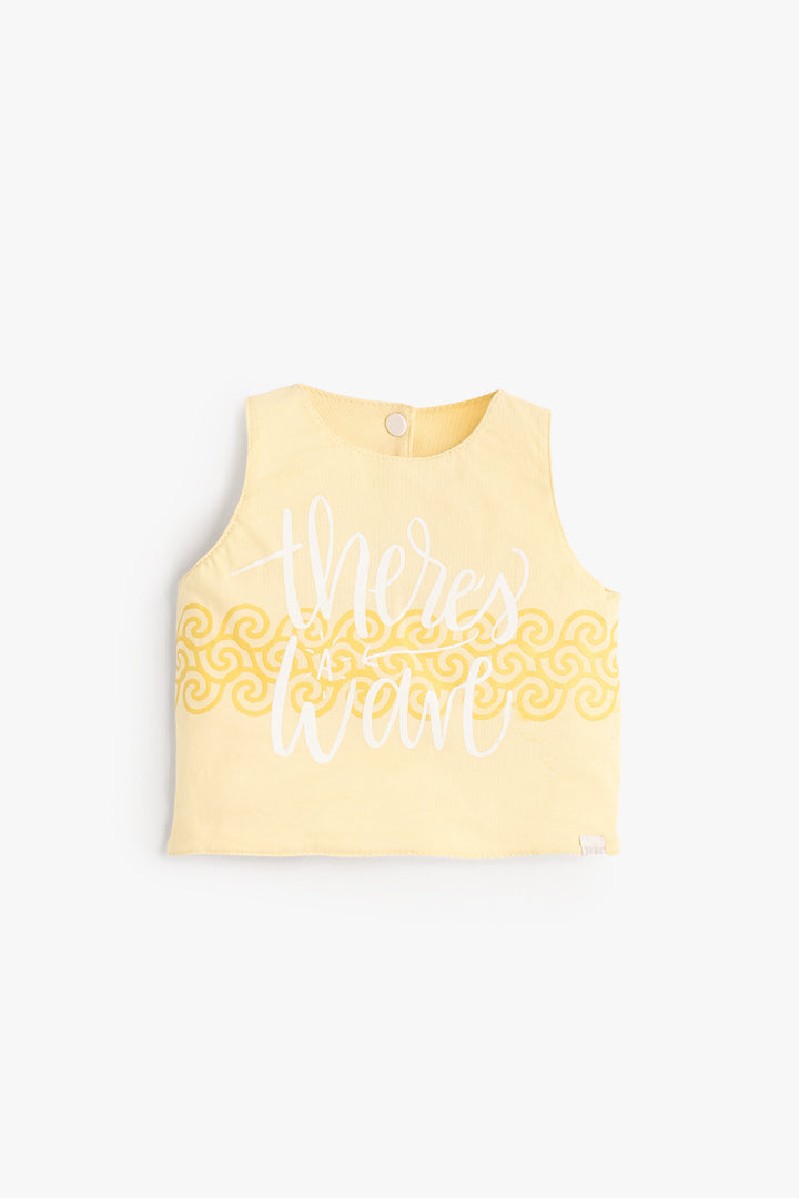 Baby Boys Sleeveless Shirt Bib