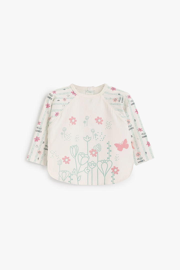 Baby Girls Shirt Bib