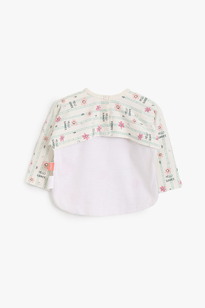Baby Girls Shirt Bib