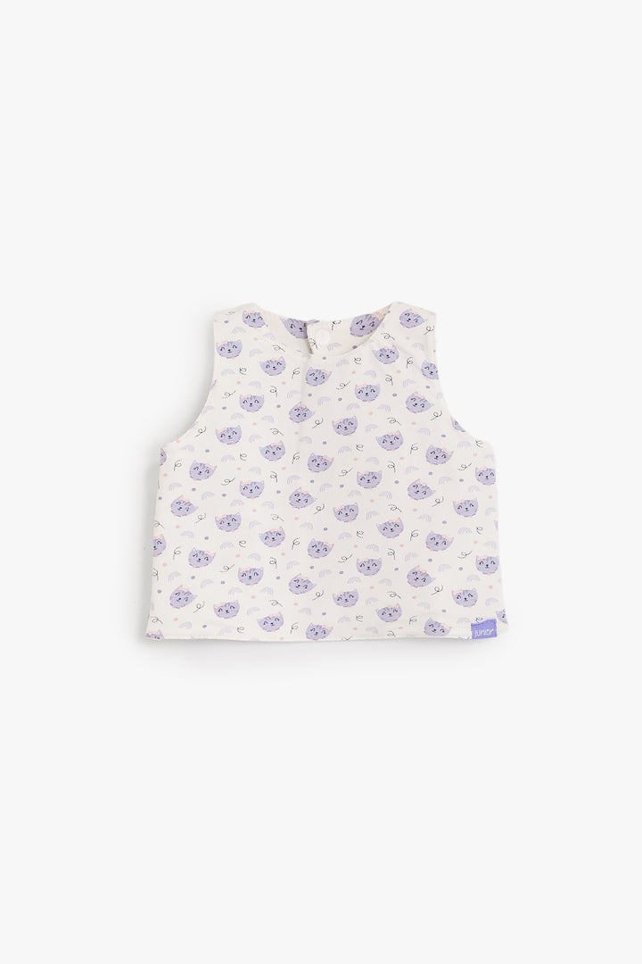 Baby Girls Sleeveless Shirt Bib