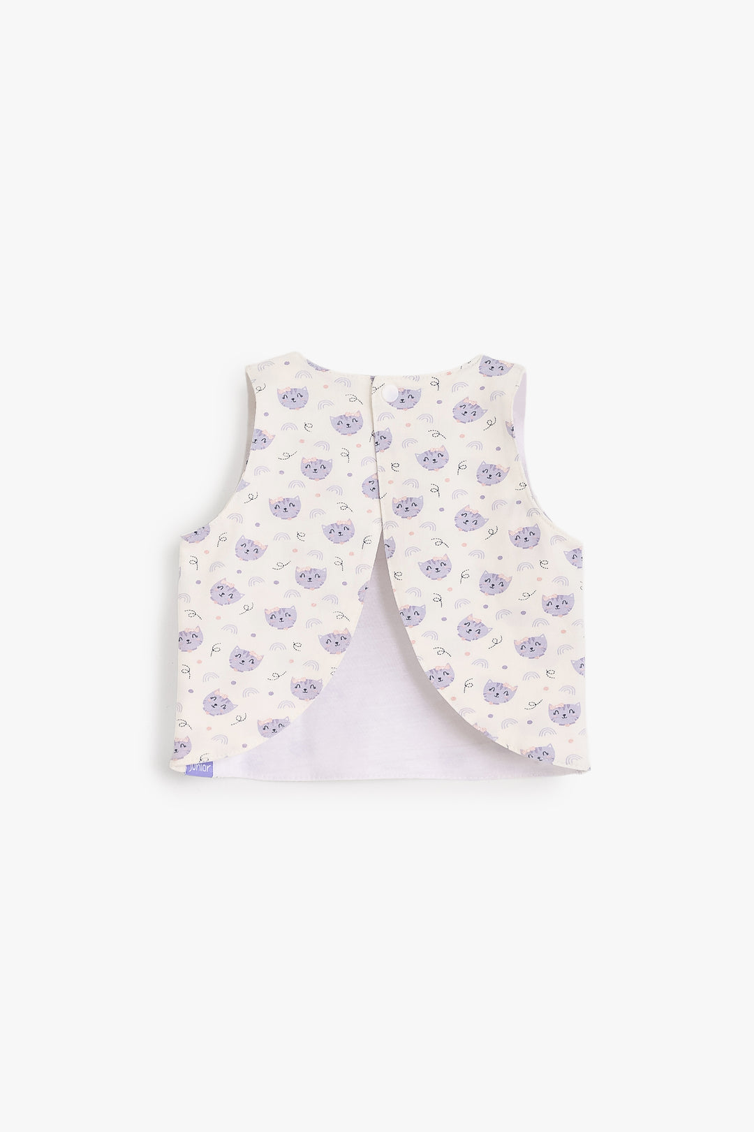 Baby Girls Sleeveless Shirt Bib