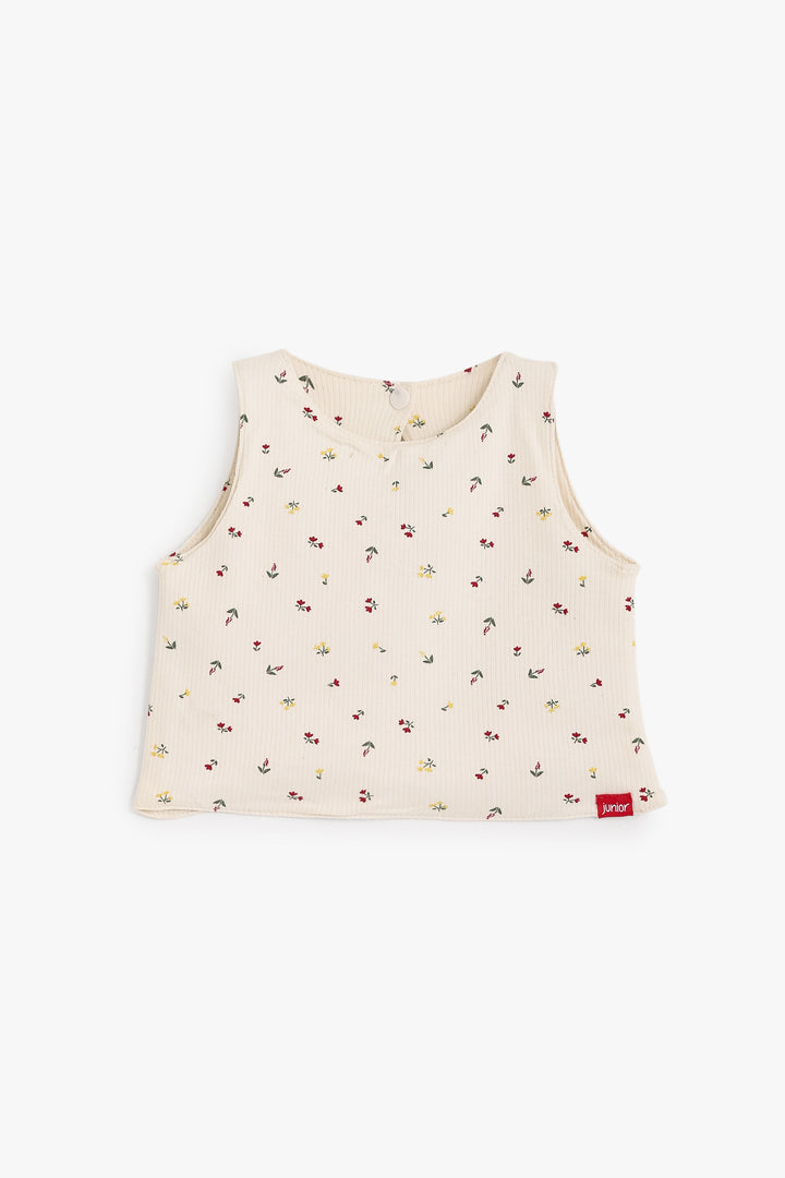 Baby Girls Sleeveless Shirt Bib