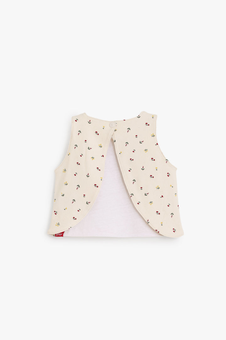Baby Girls Sleeveless Shirt Bib
