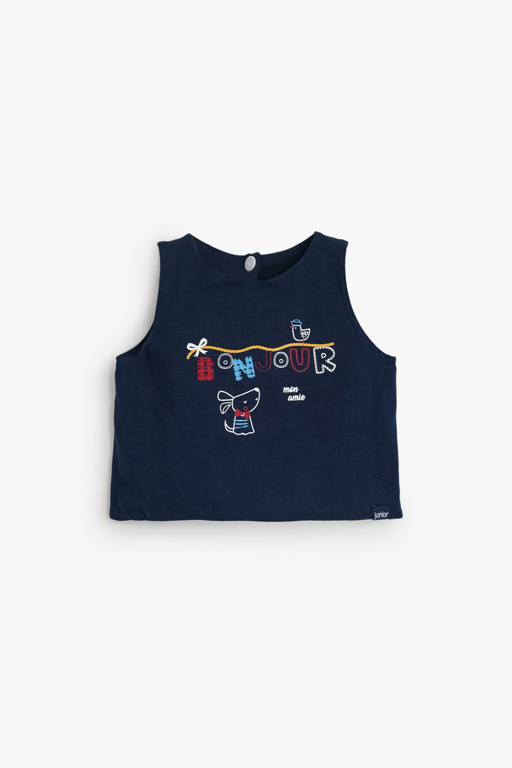 Baby Girls Sleeveless Shirt Bib