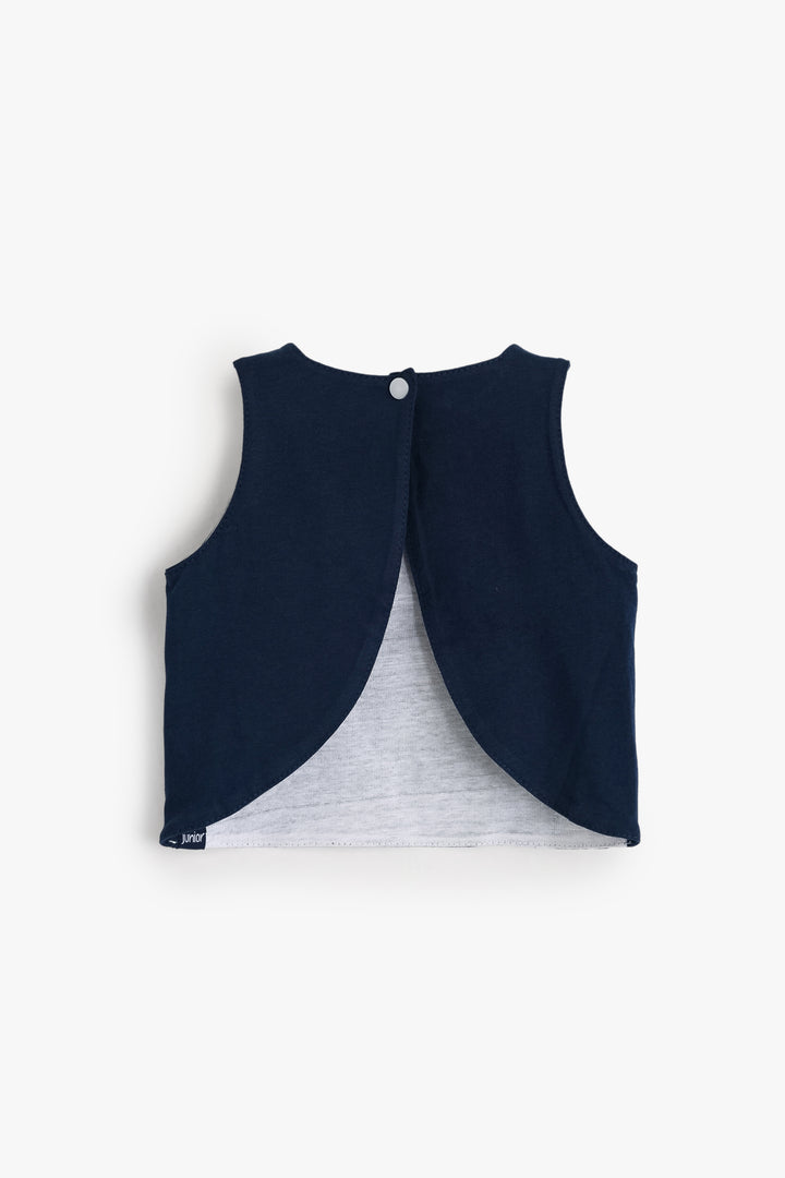 Baby Girls Sleeveless Shirt Bib
