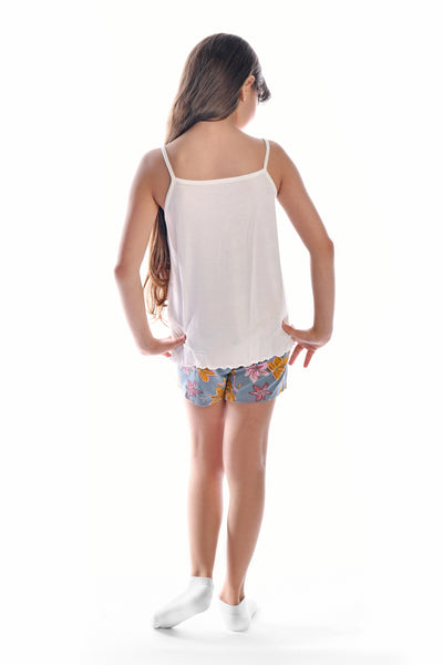 Printed Sleeveless Pajamas Set 2 Pieces