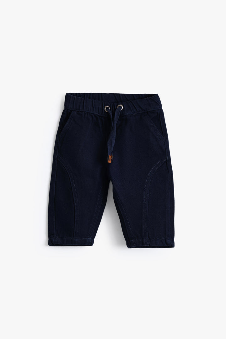 Baby Boys Navy Gabardine Balloon Pant