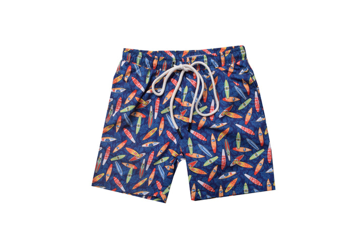 Printed Long Swim Short
