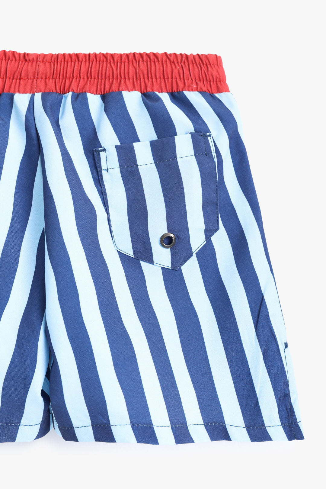 Baby Boys Navy Striped Shorts