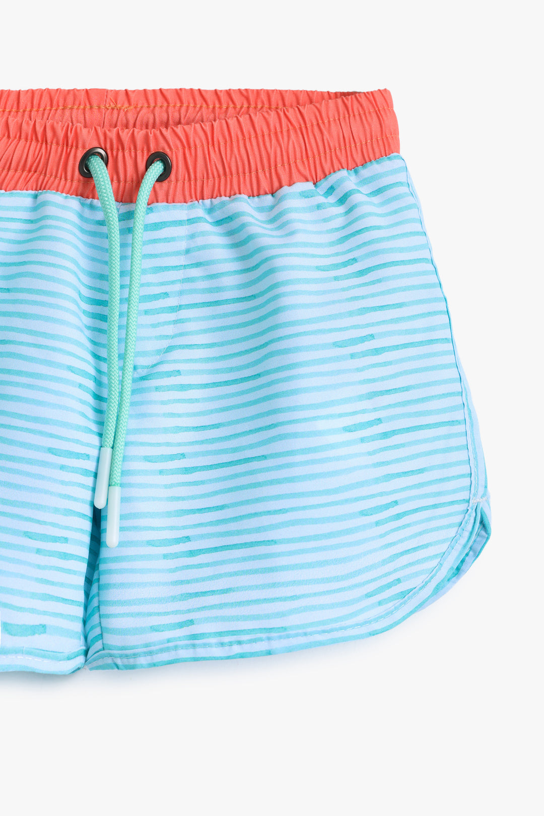 Baby Boys Light Blue Striped Shorts