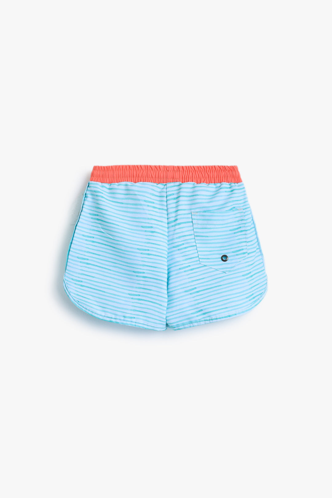 Baby Boys Light Blue Striped Shorts