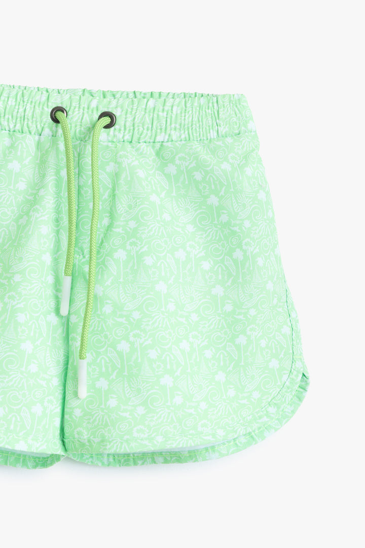 Baby Boys Mint Botanical Shorts