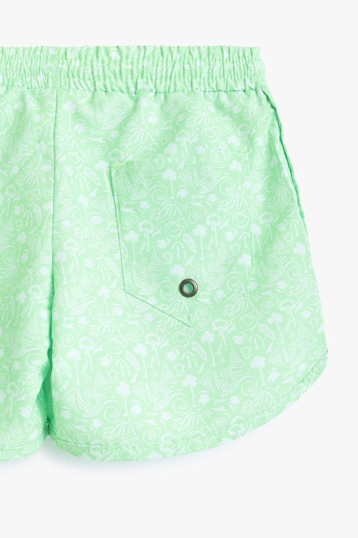 Baby Boys Mint Botanical Shorts