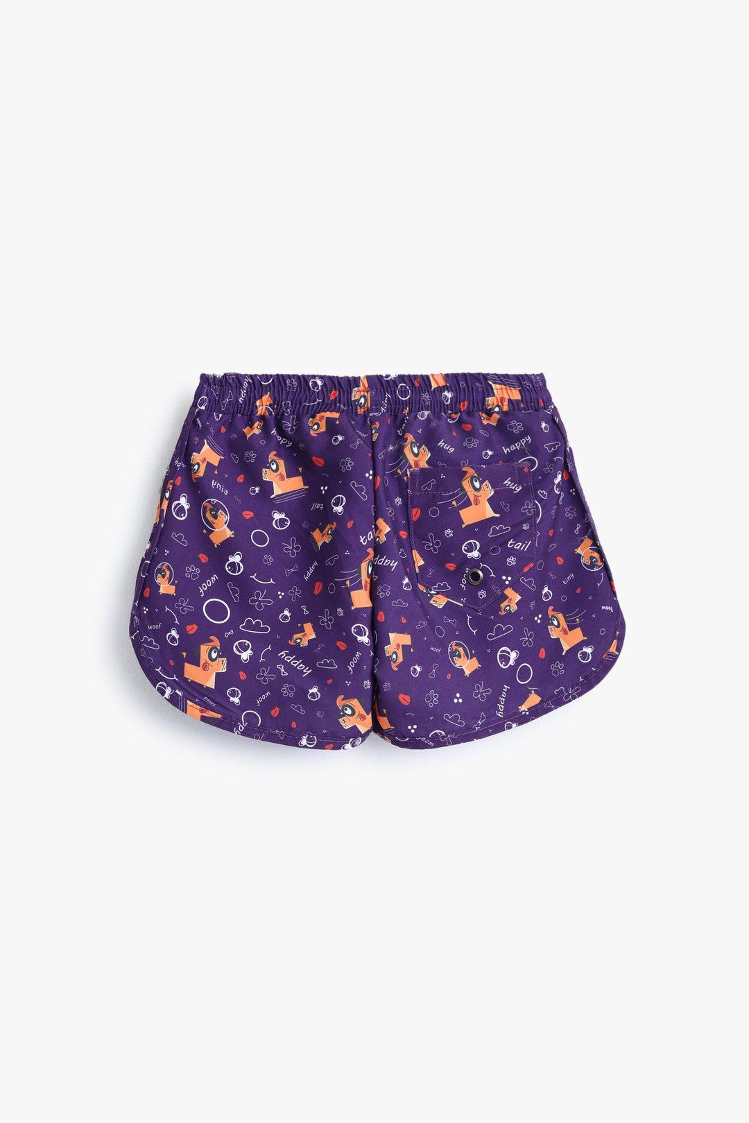 Baby Boys Purple Dog Shorts