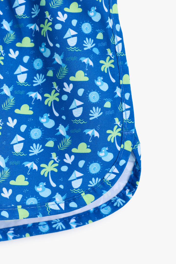 Baby Boys Blue Marine Shorts