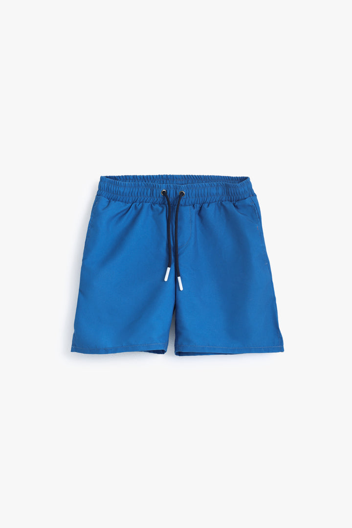 Baby Boys Solid Navy Shorts