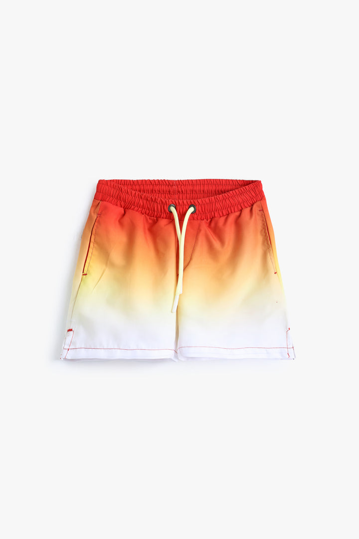 Baby Boys Orange Gradient Shorts