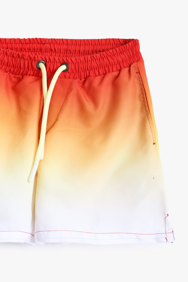 Baby Boys Orange Gradient Shorts