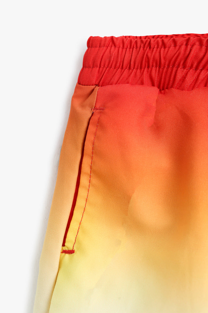 Baby Boys Orange Gradient Shorts
