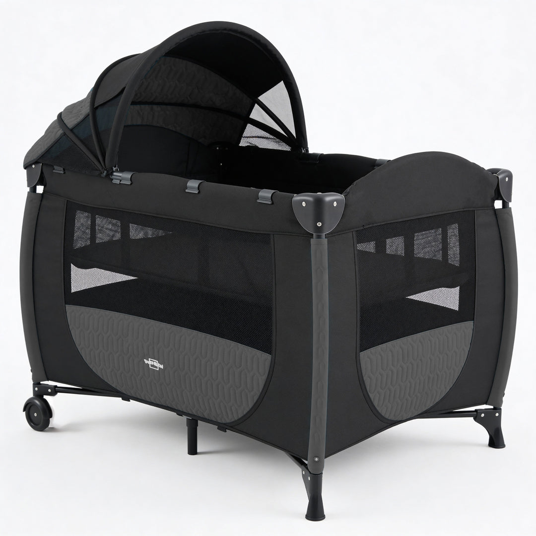 Allure Grey Baby Bed