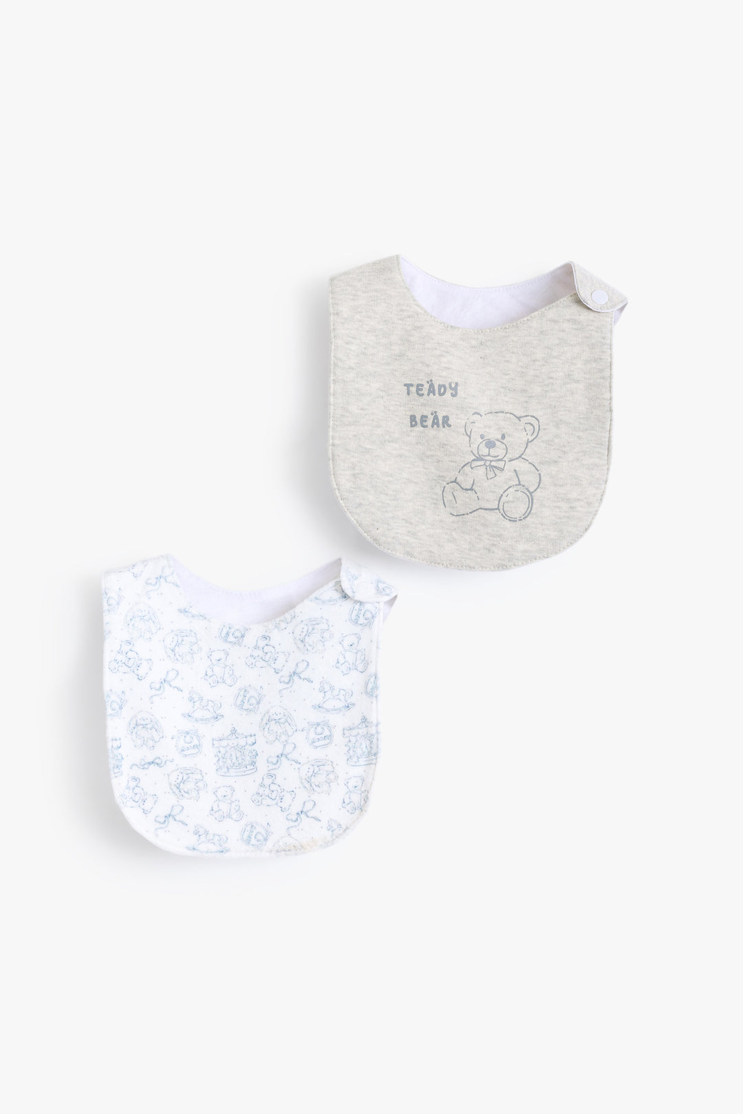 Baby Boys Teddy Bib Pack Of 2