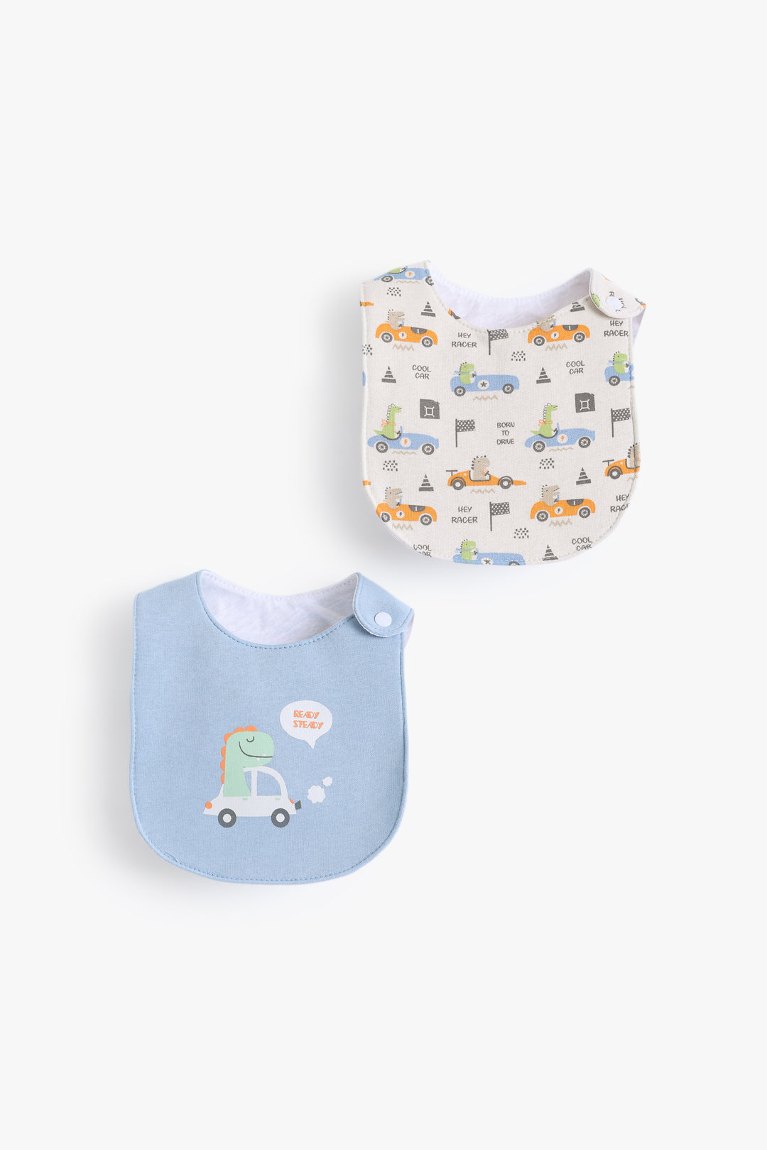 Baby Boys Hey Racer Bib Pack Of 2