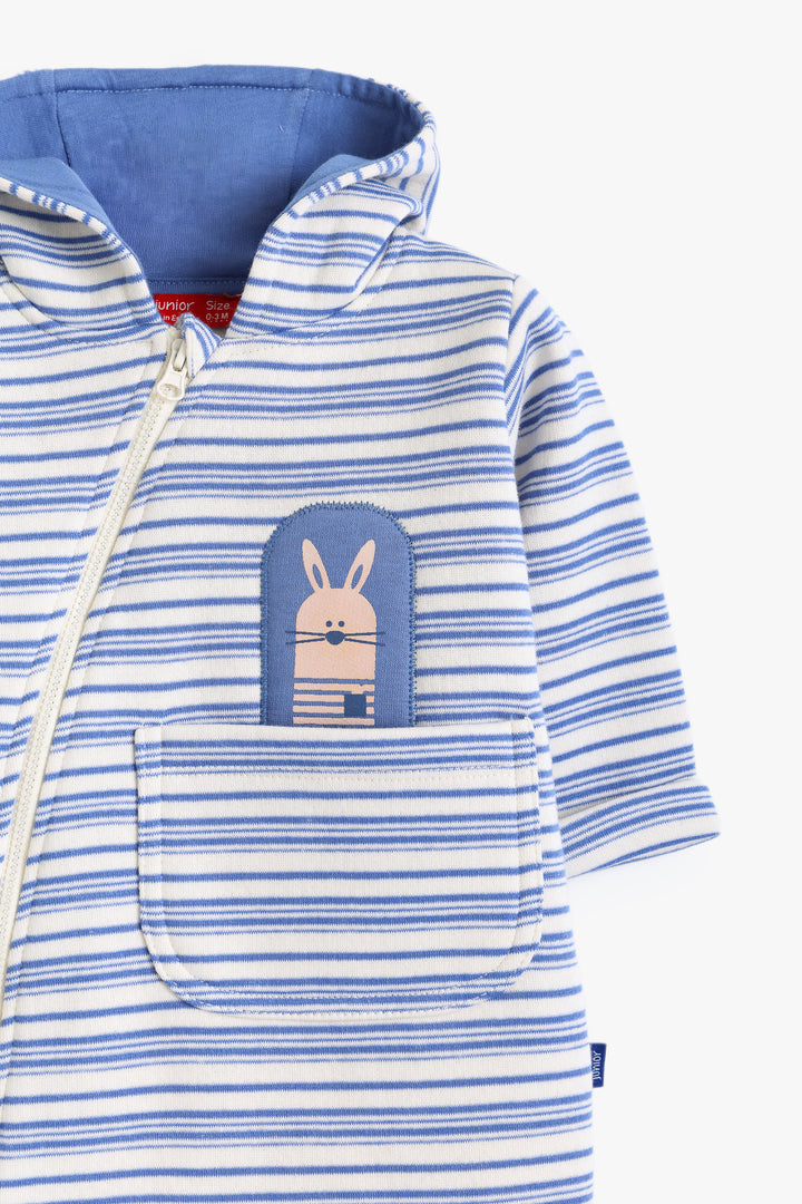 Baby Boys Striped Animals Romper