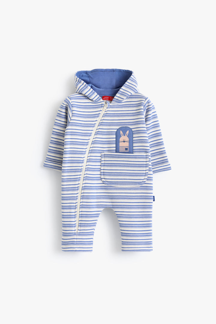 Baby Boys Striped Animals Romper