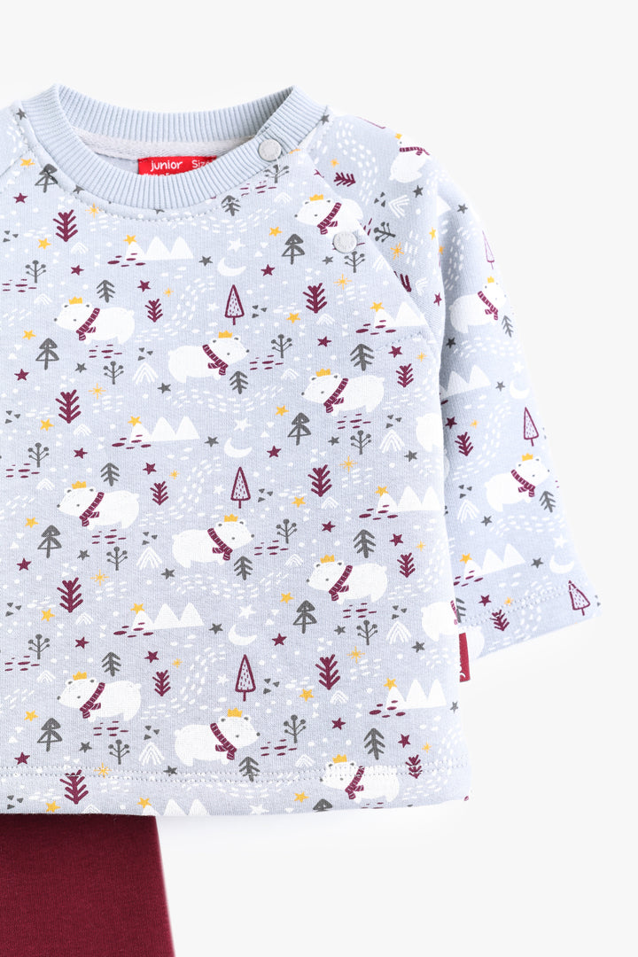 Baby Boys Hello Bear Pyjama Set