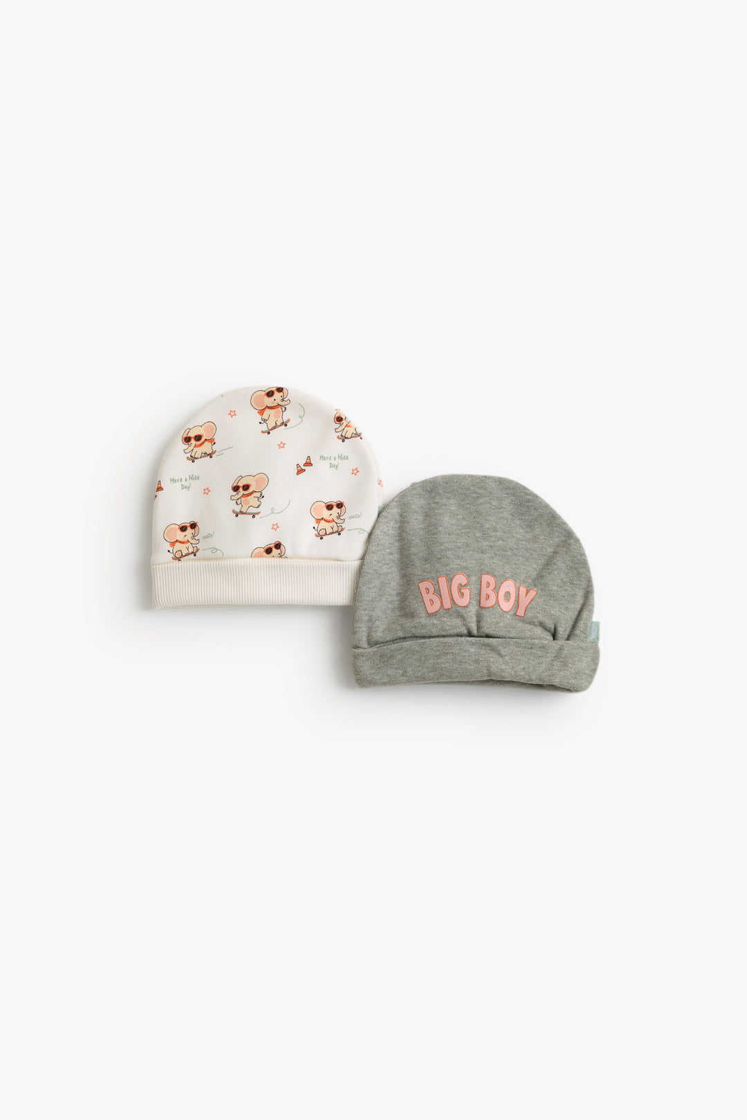 Baby Boys Big Boy Cap Pack Of 2