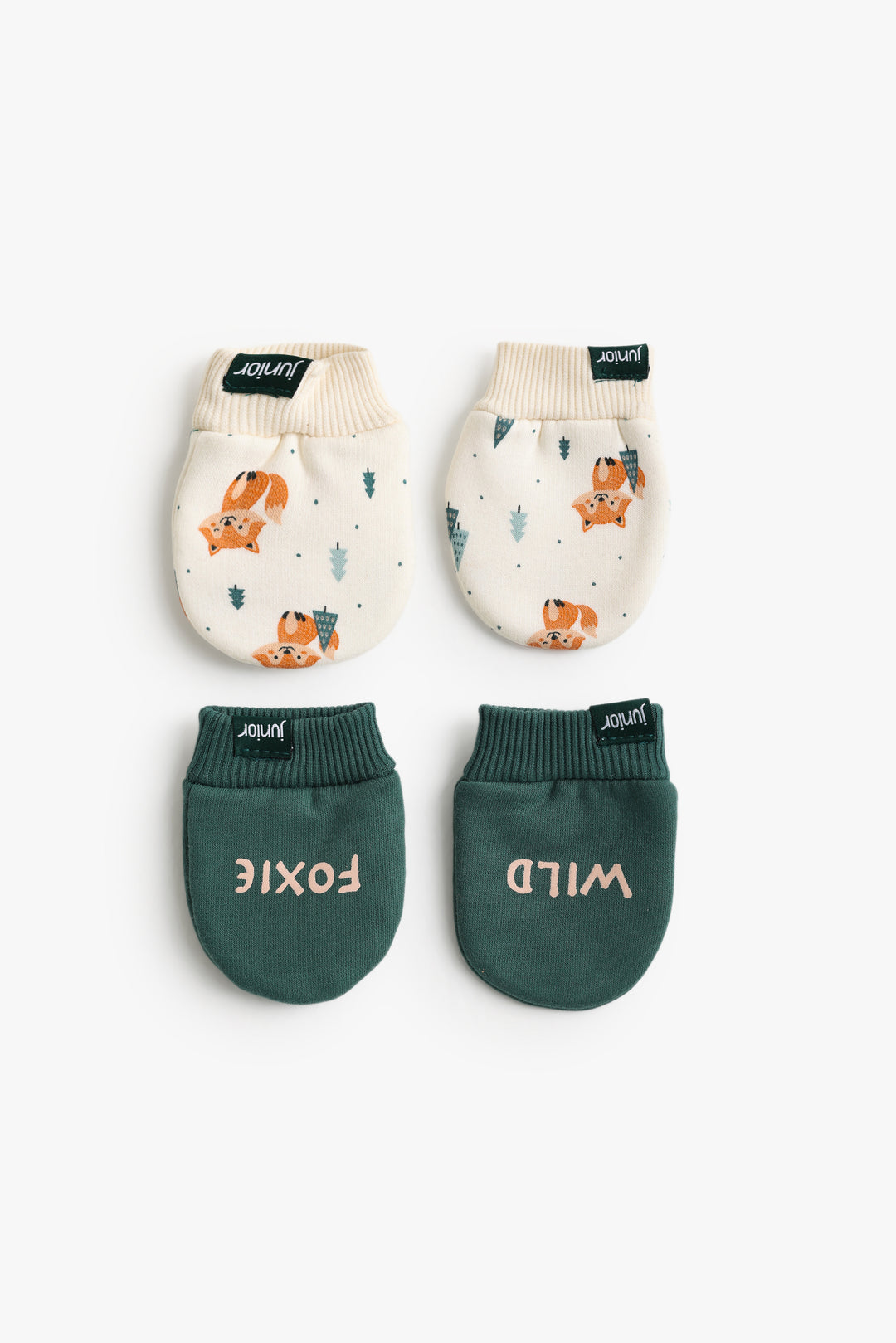 Baby Boys Foxie Adventures Mittens Pack Of 2