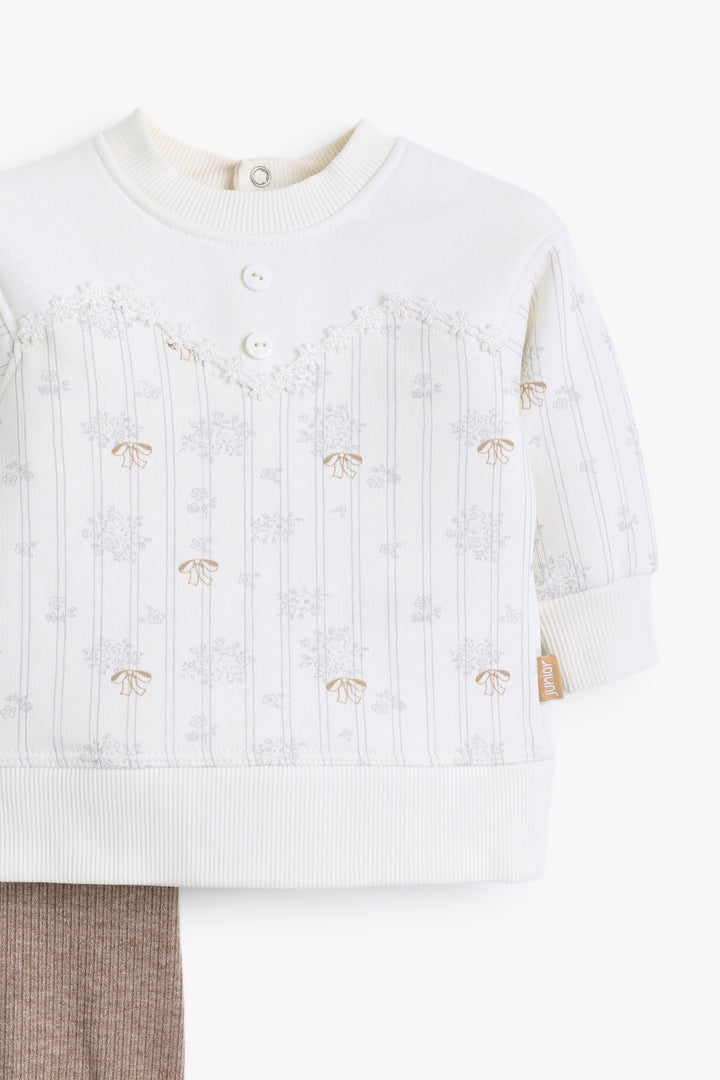 Baby Girls Vintage Flower Pyjama Set