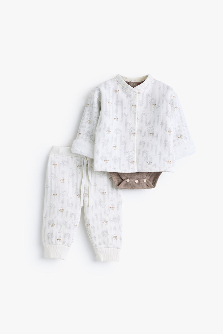 Baby Girls Vintage Flower Pyjama Set