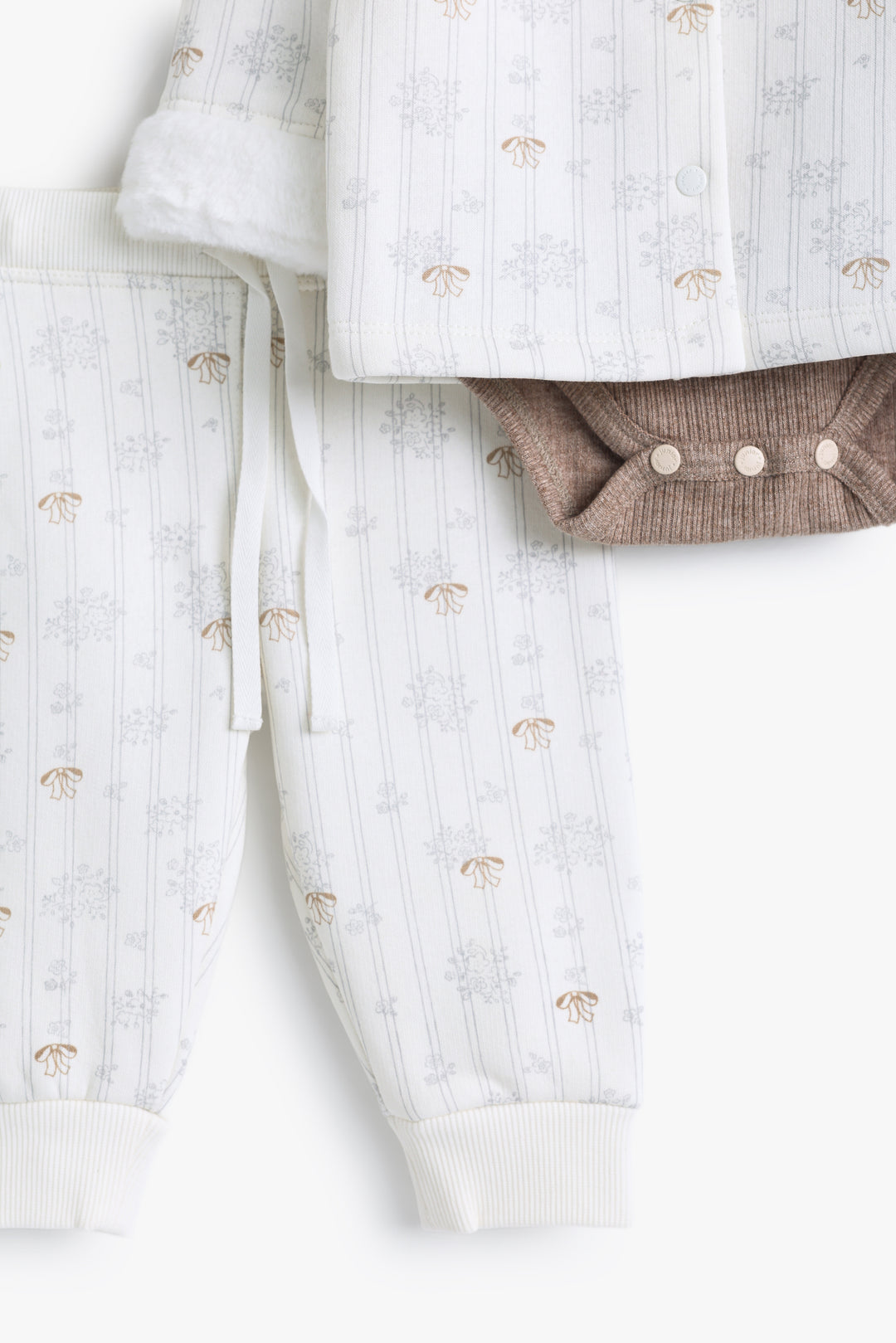Baby Girls Vintage Flower Pyjama Set