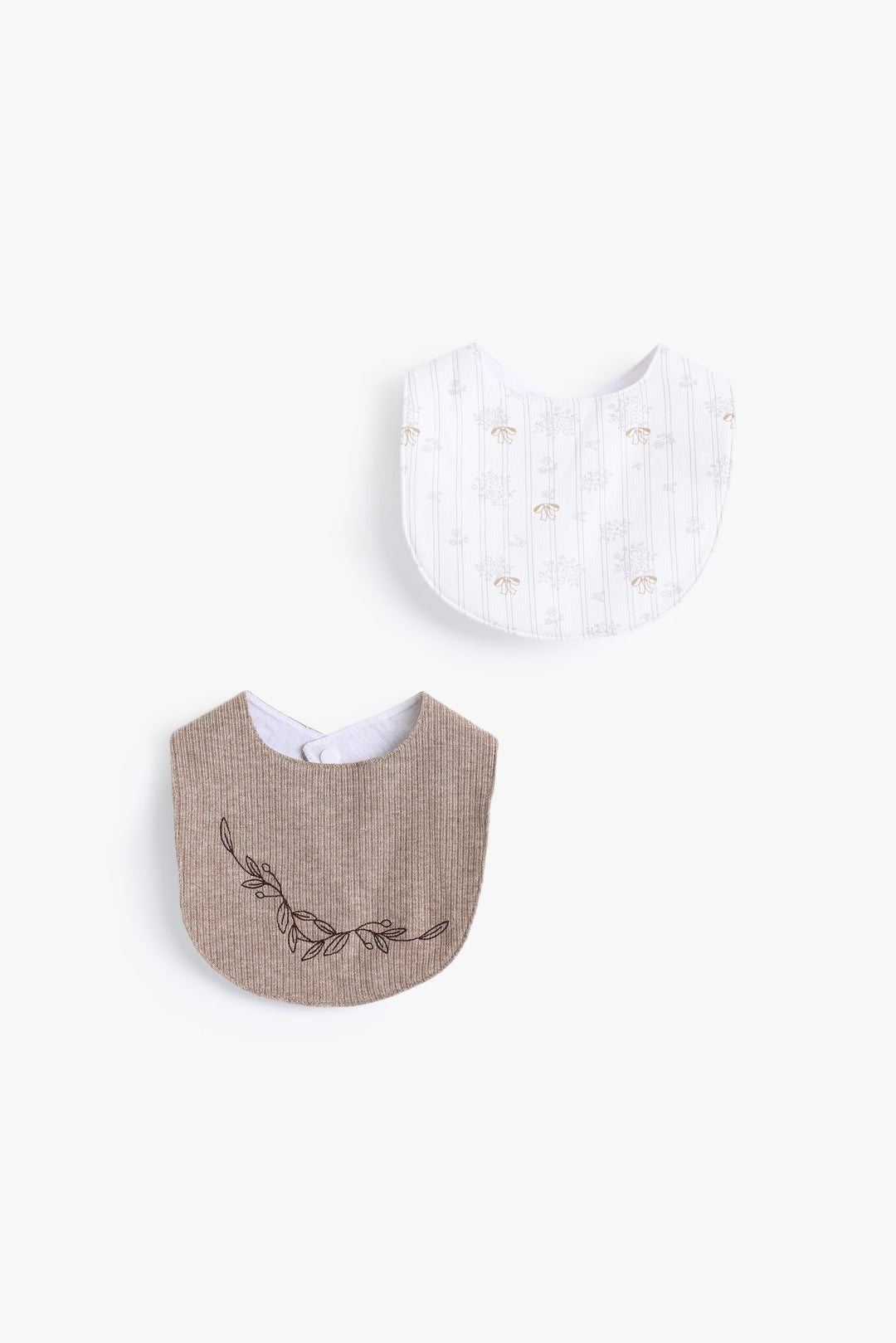 Baby Girls Vintage Flower Bib Pack Of 2