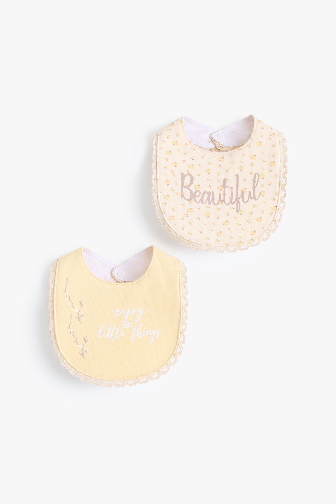 Baby Girls Classical Bib Pack Of 2