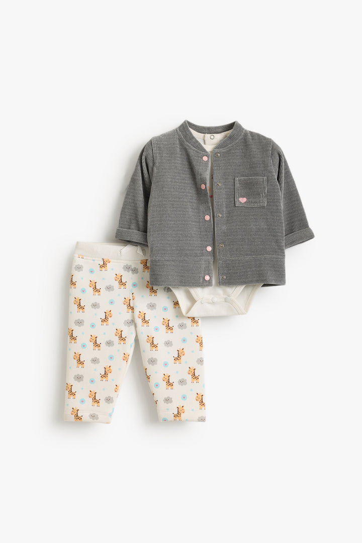 Baby Girls Little Giraffe Pyjama Set