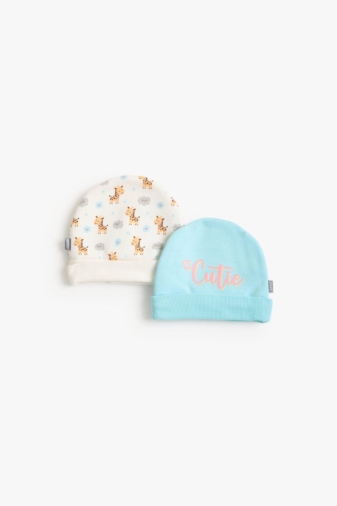 Baby Girls Little Giraffe Cap Pack Of 2